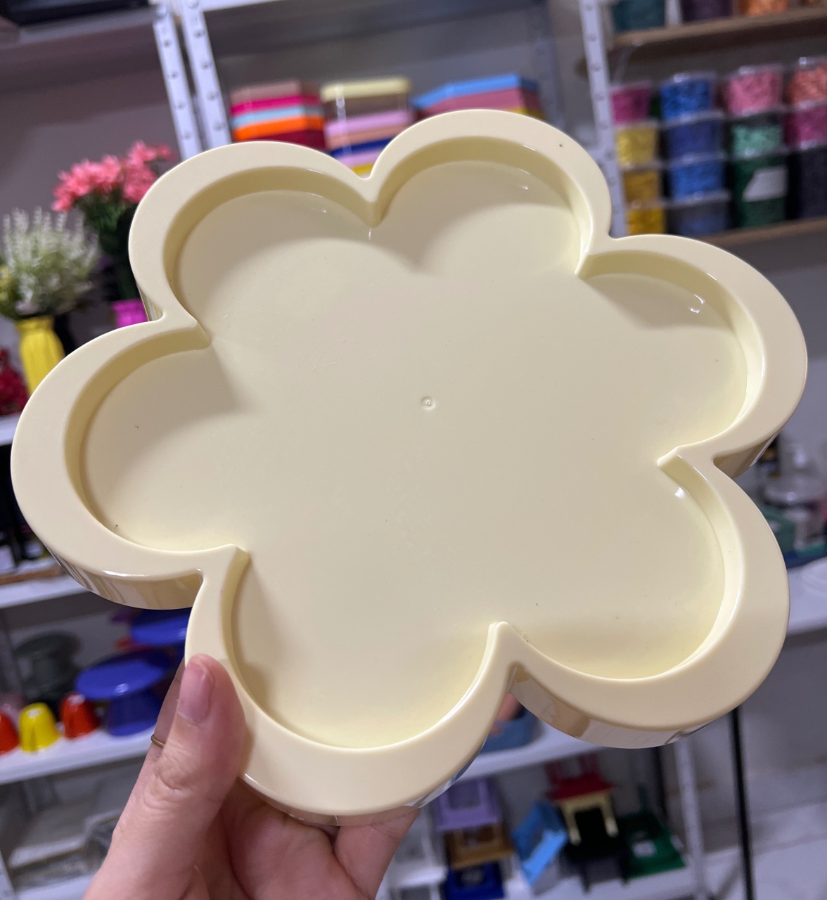 Bandeja Floratta Amarelo Candy - Mini Festas