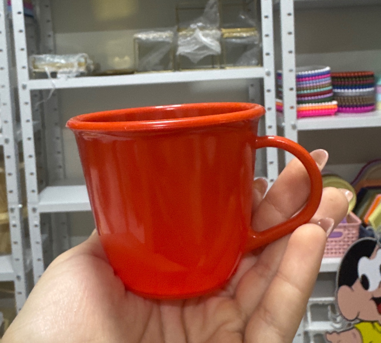 Xícara Laranja  - Mini Festas
