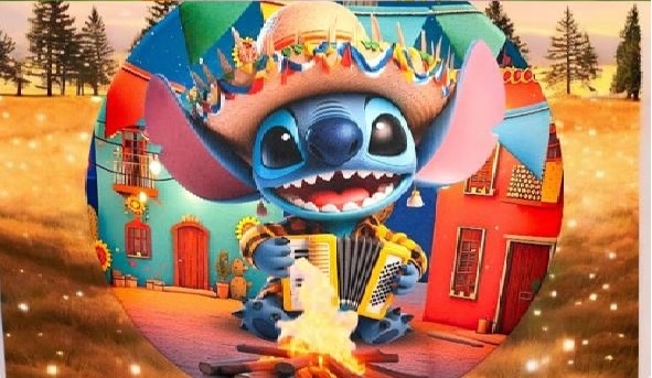  Capa Stitch Arraia  - Mini Festas