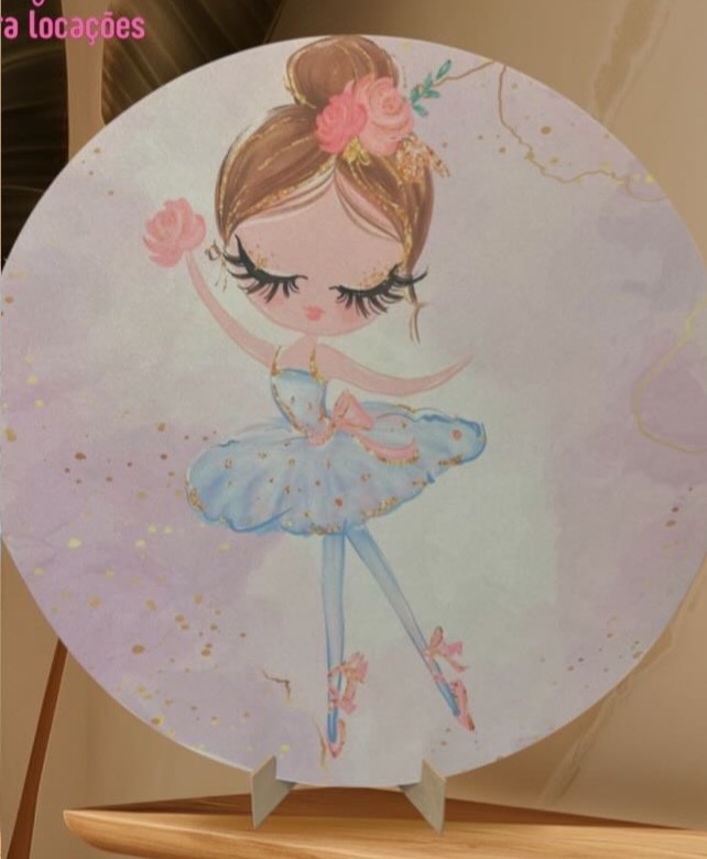 Capa Bailarina  - Mini Festas