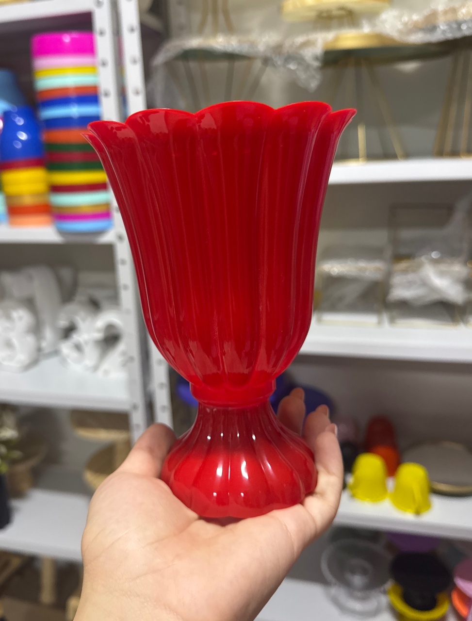 Vaso Vermelho  - Mini Festas