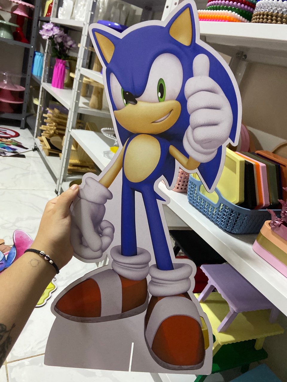 Display de Chaoo (Sonic) - Mini Festas