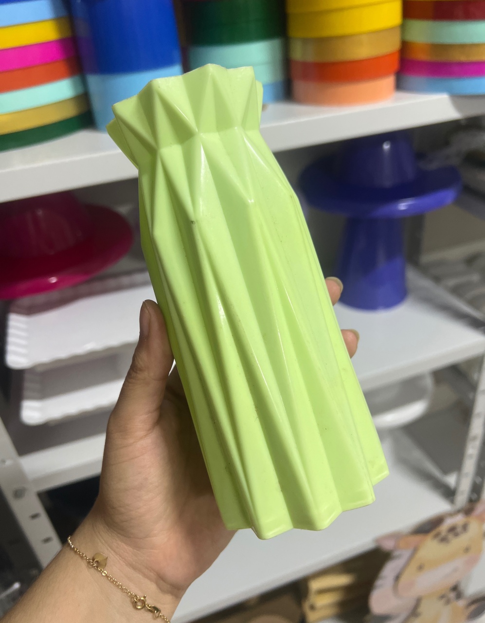Vaso Estrelado Verde Candy - Mini Festas