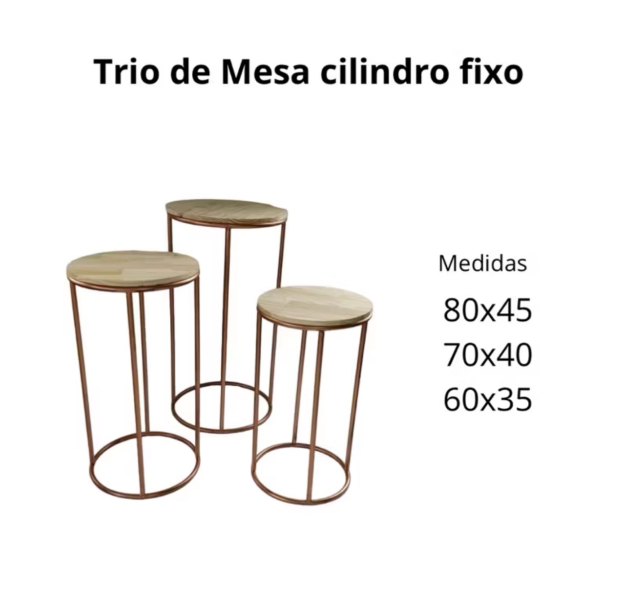 Mesa Cilindro “M” - Mini Festas