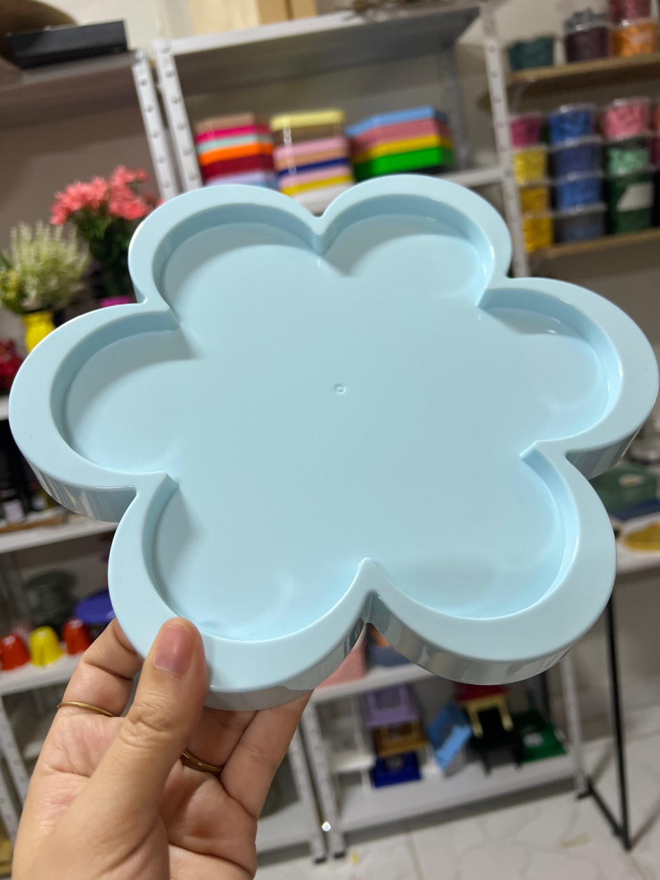 Bandeja Floratta Azul Candy - Mini Festas