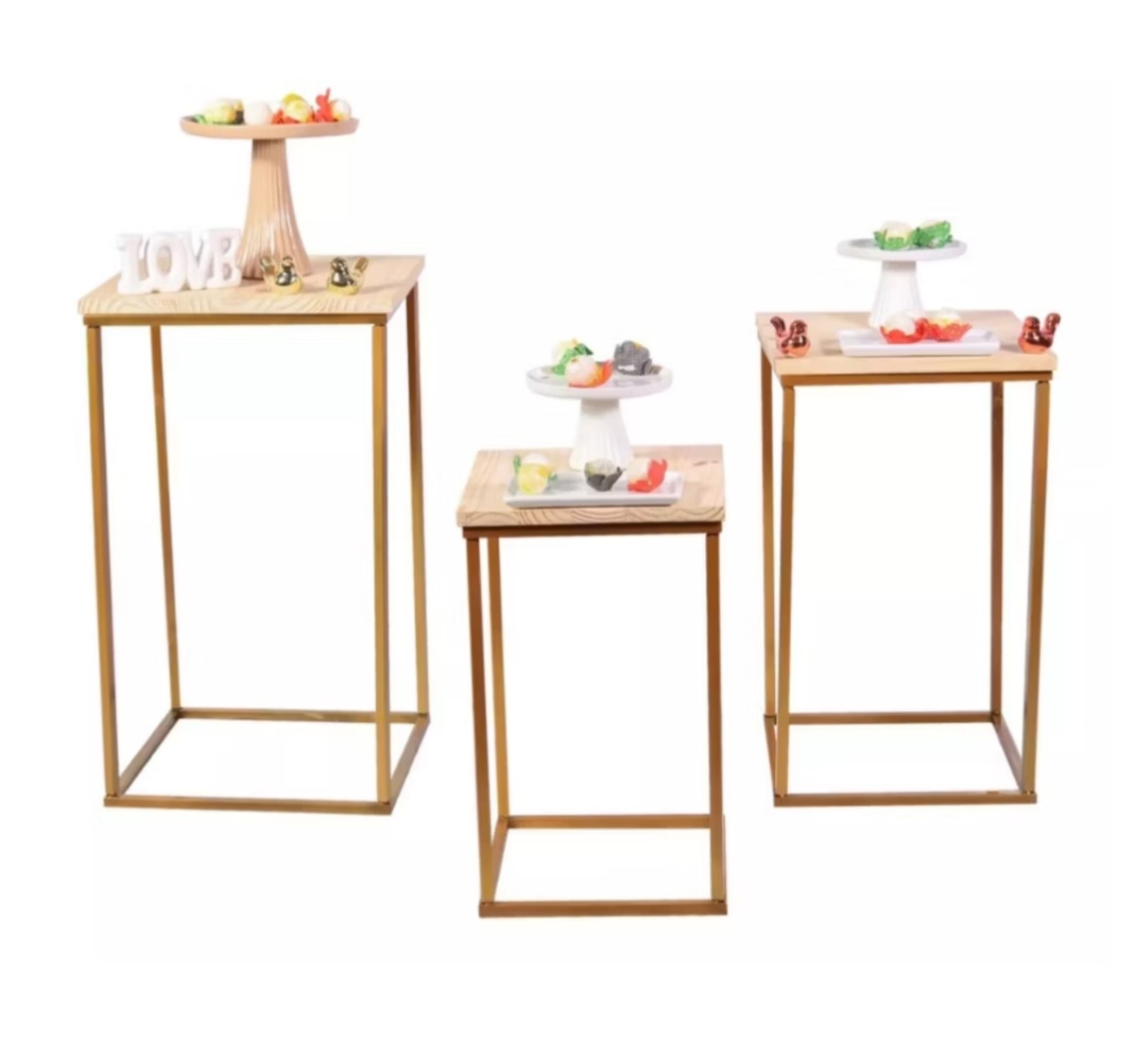 Mesa Ferro Imbuia “M” - Mini Festas