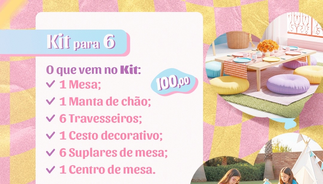 Kit Picnic  - Mini Festas