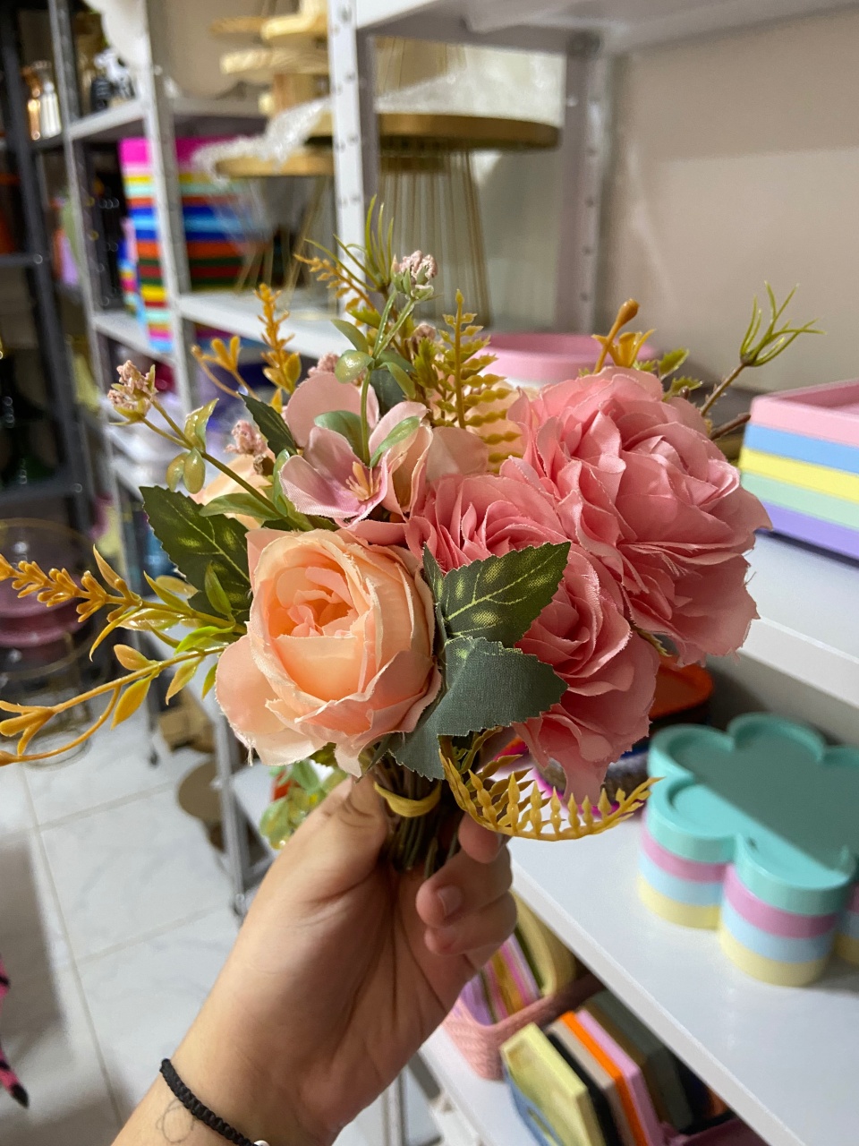 Flores Salmao 2 - Mini Festas