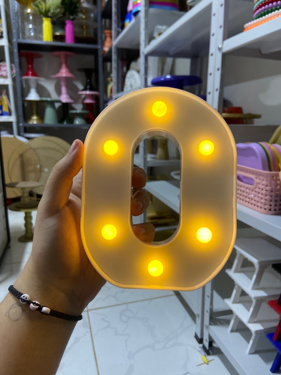 Numero Led 0 - Mini Festas