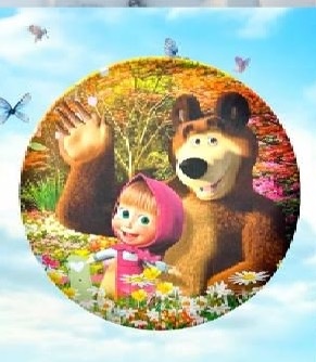 Capa Masha E O Urso - Mini Festas