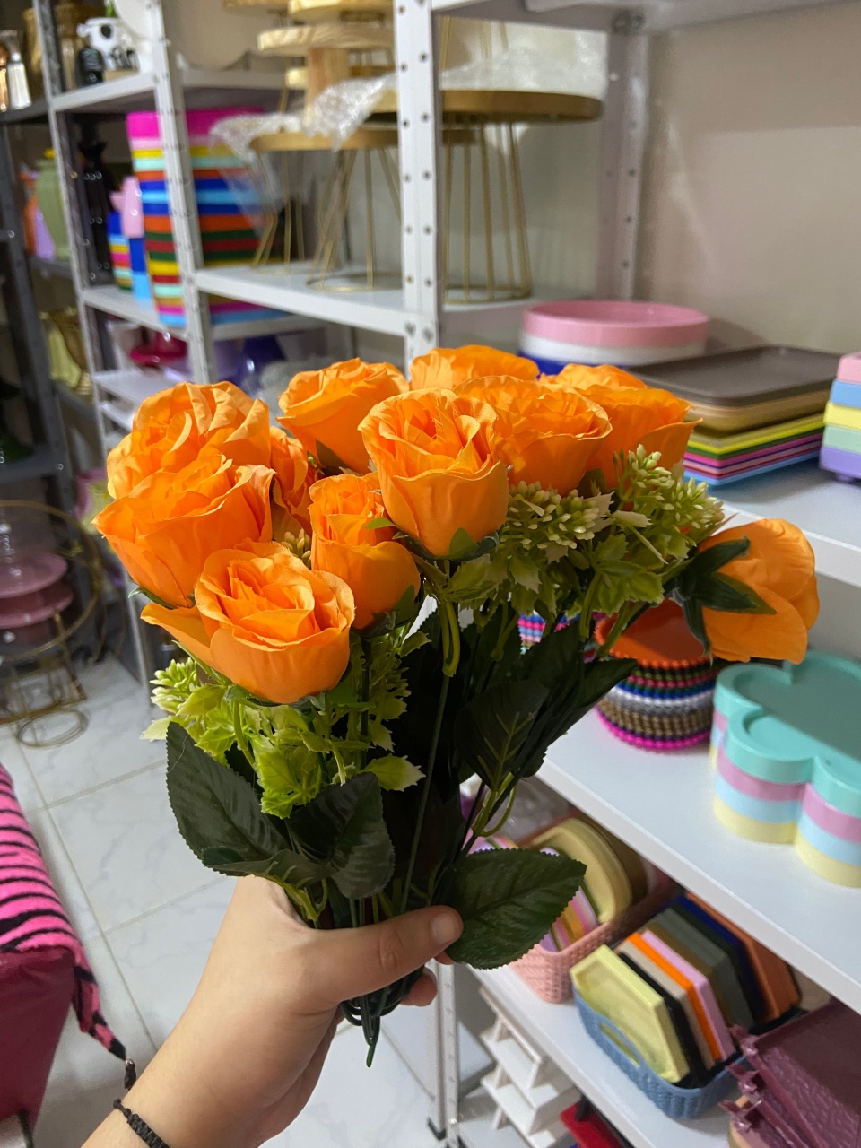 Flores Laranjas - Mini Festas