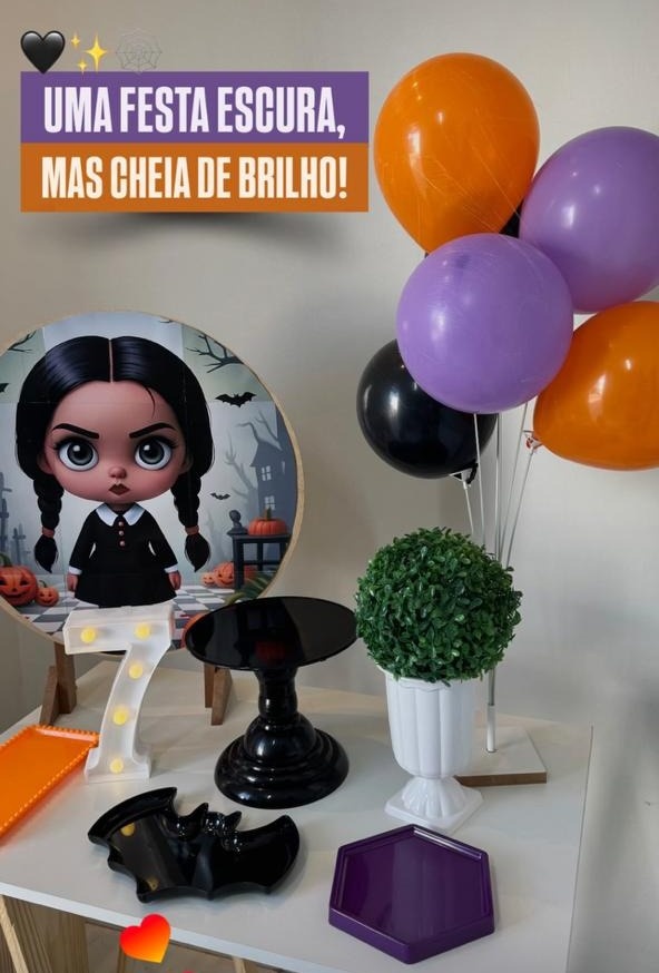 Kit Basico Wandinha Baby - Mini Festas