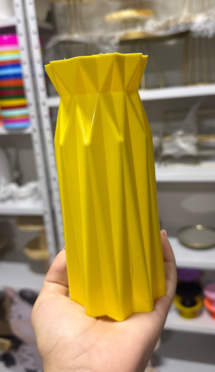 Vaso Estrelado Amarelo - Mini Festas