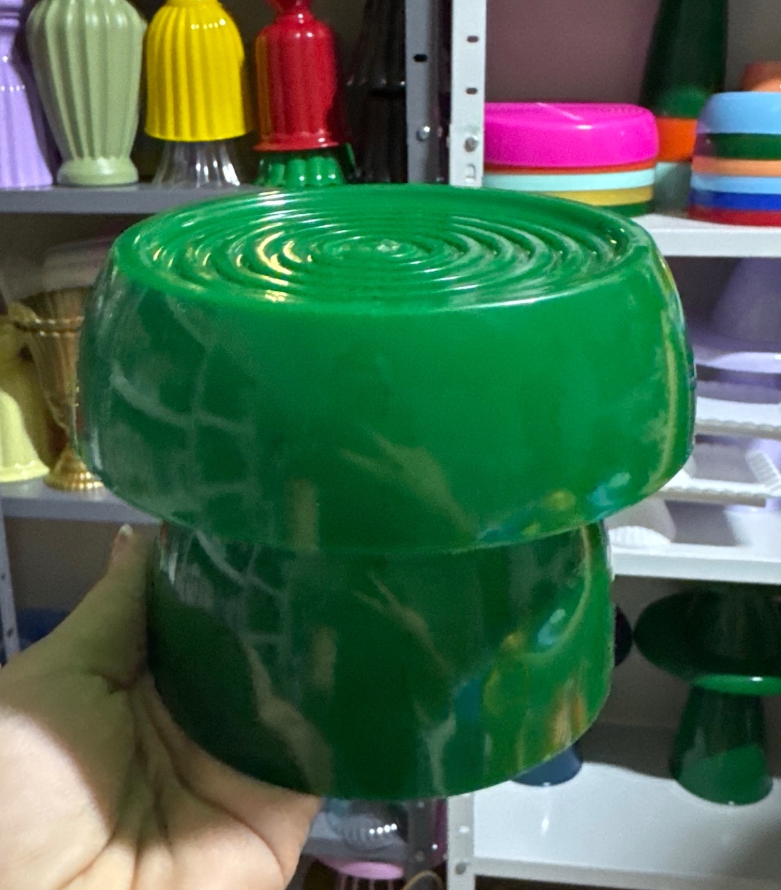 Mini Boleira Caracol Verde Bandeira  - Mini Festas