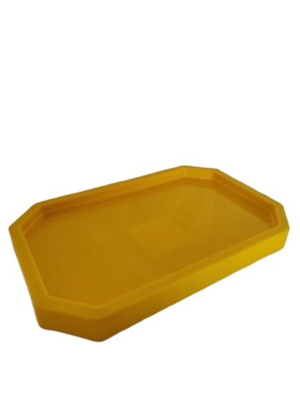 Bandeja Amarela - Retangular  - LiliFestaspegueemonte