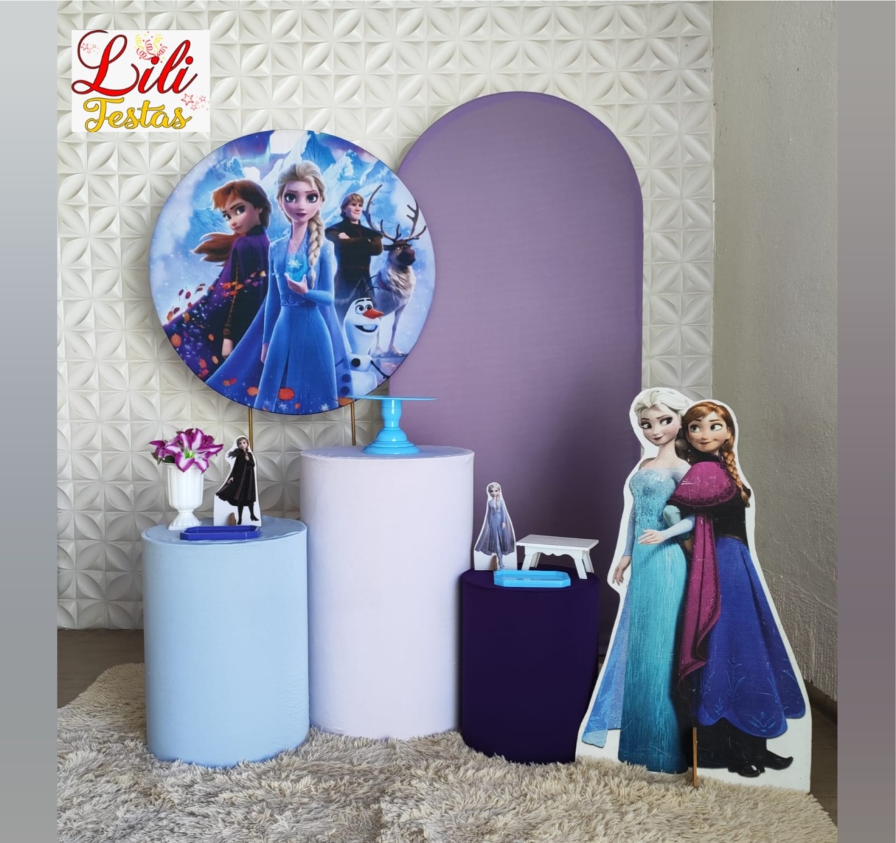 Frozen 2 + Painel Lateral  - LiliFestaspegueemonte