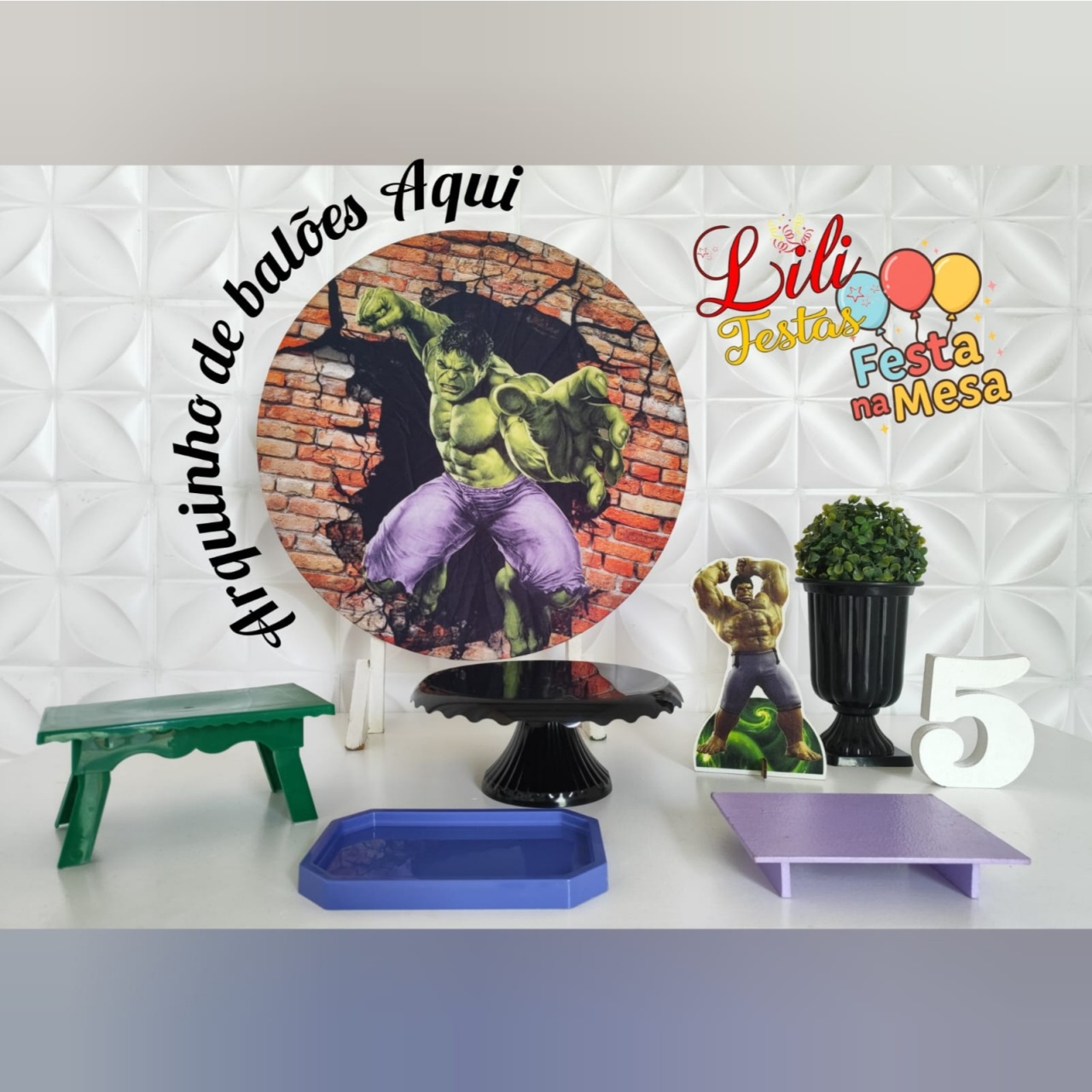 Hulk 1 - Festa Na Mesa - LiliFestaspegueemonte