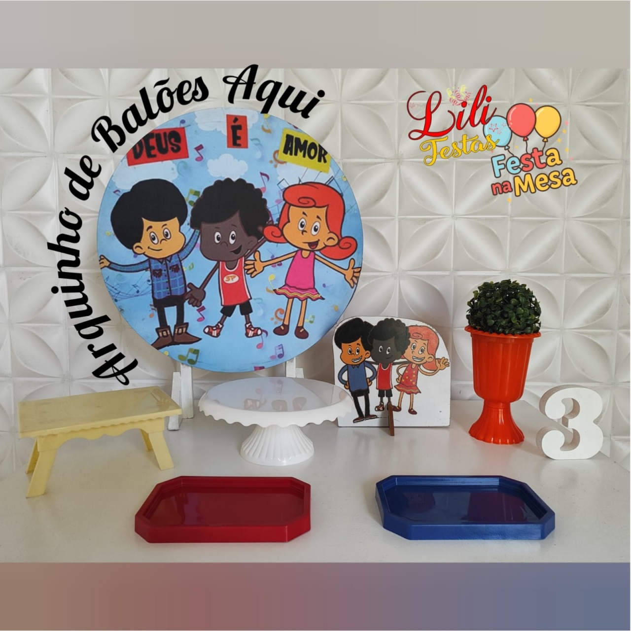 3 Palavrinhas - Festa Na Mesa  - LiliFestaspegueemonte