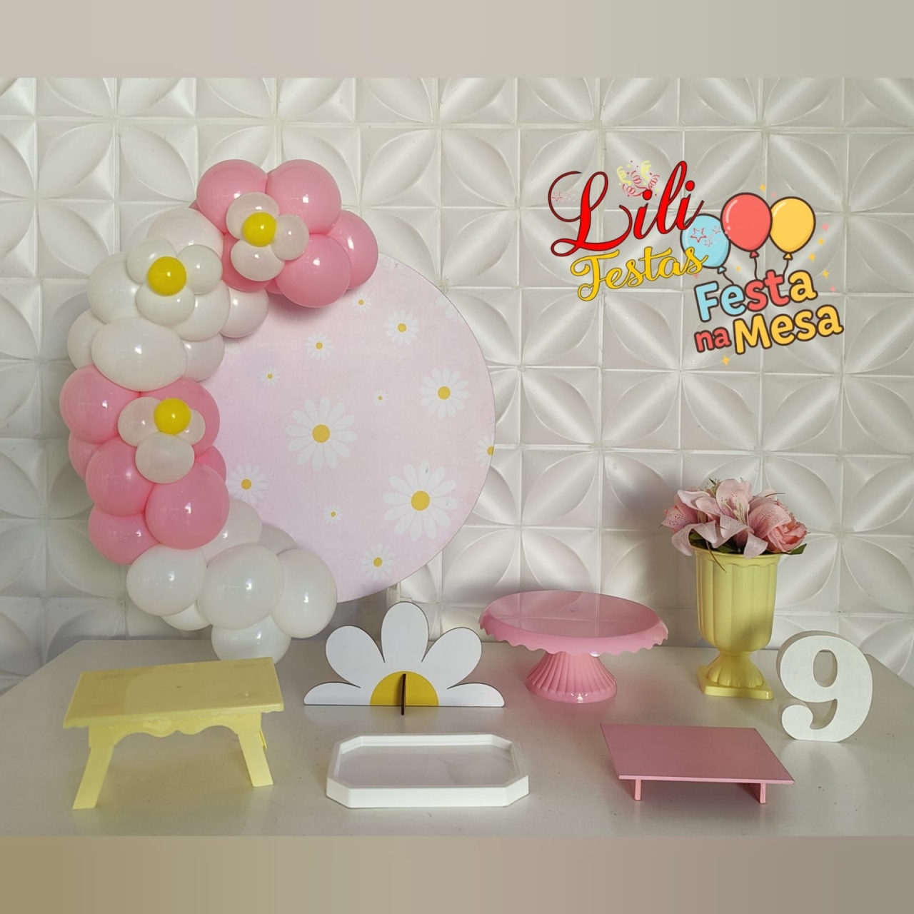 Kit Margaridas - Festa Na Mesa - LiliFestaspegueemonte