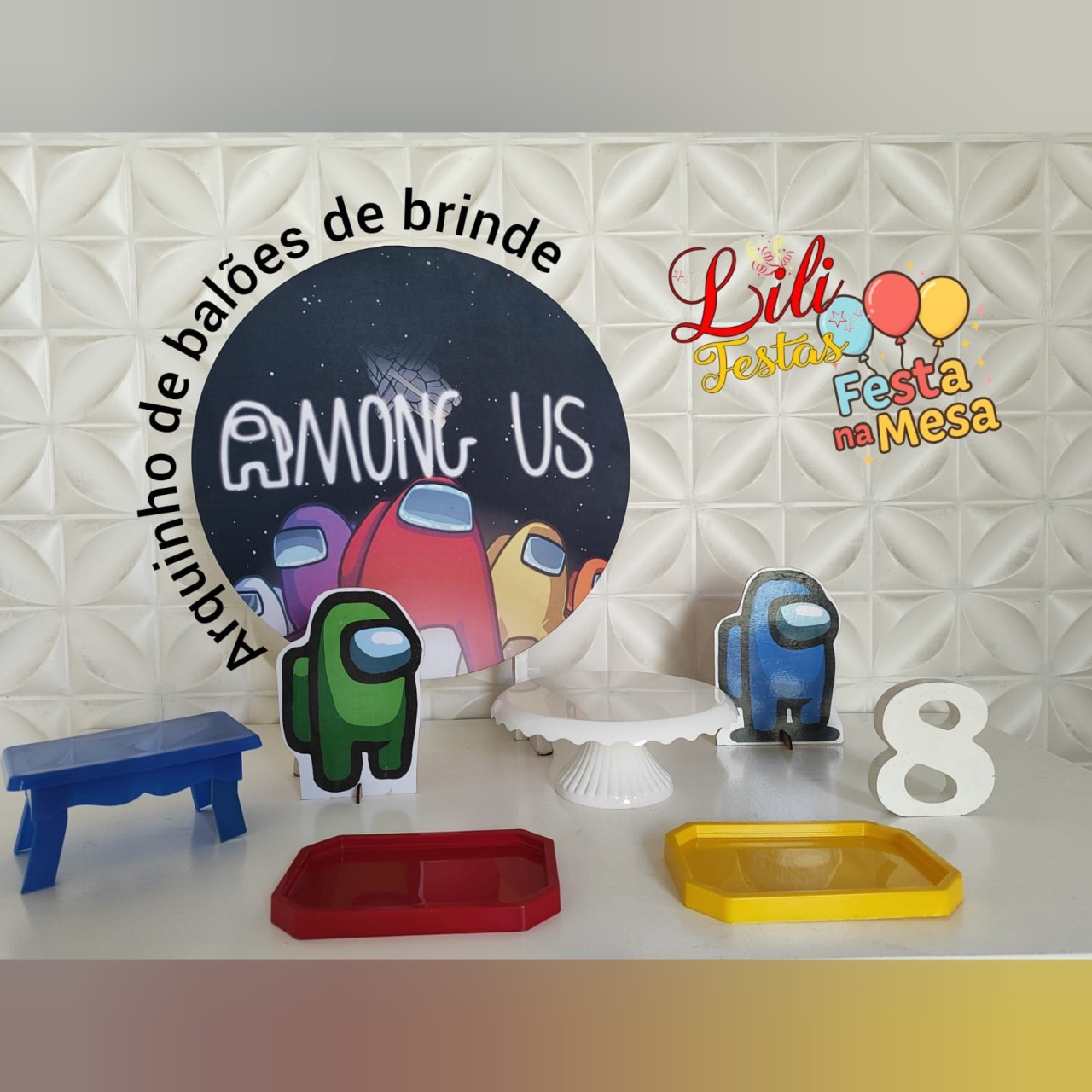 Among Us - Festa Na Mesa - LiliFestaspegueemonte