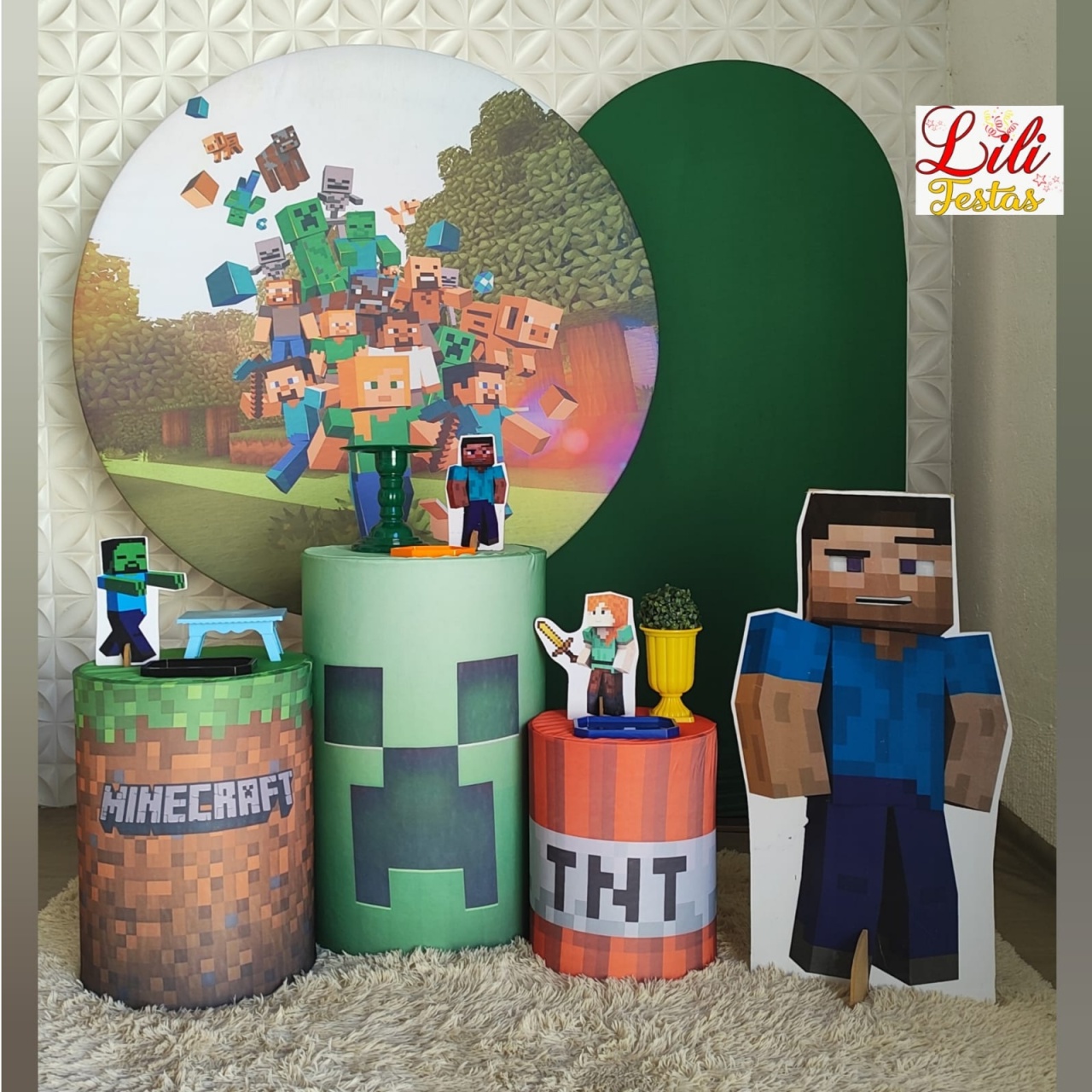 Minecraft + Painel Lateral - LiliFestaspegueemonte