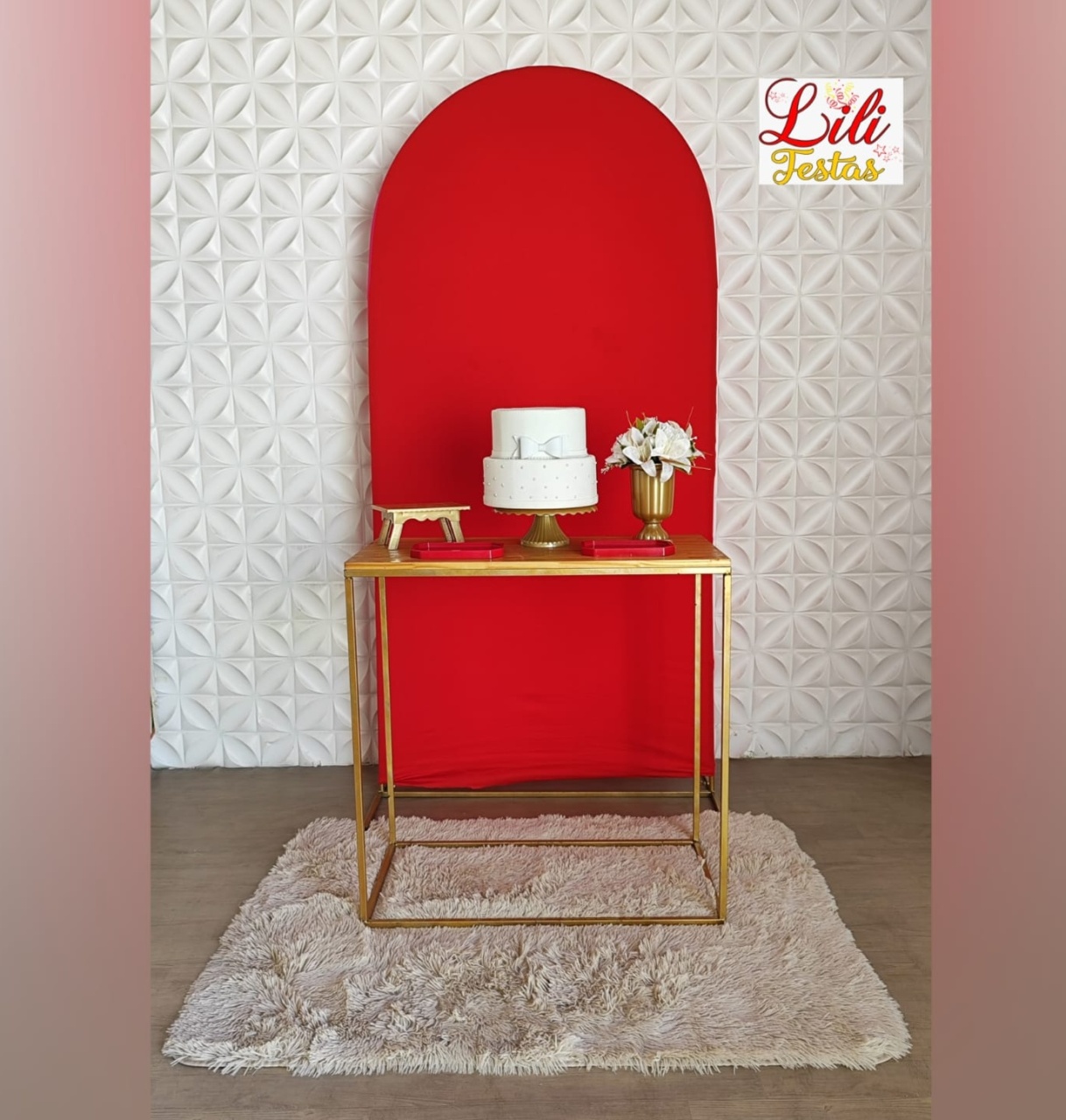 Romano Vermelho + Mesa G Cubo - LiliFestaspegueemonte