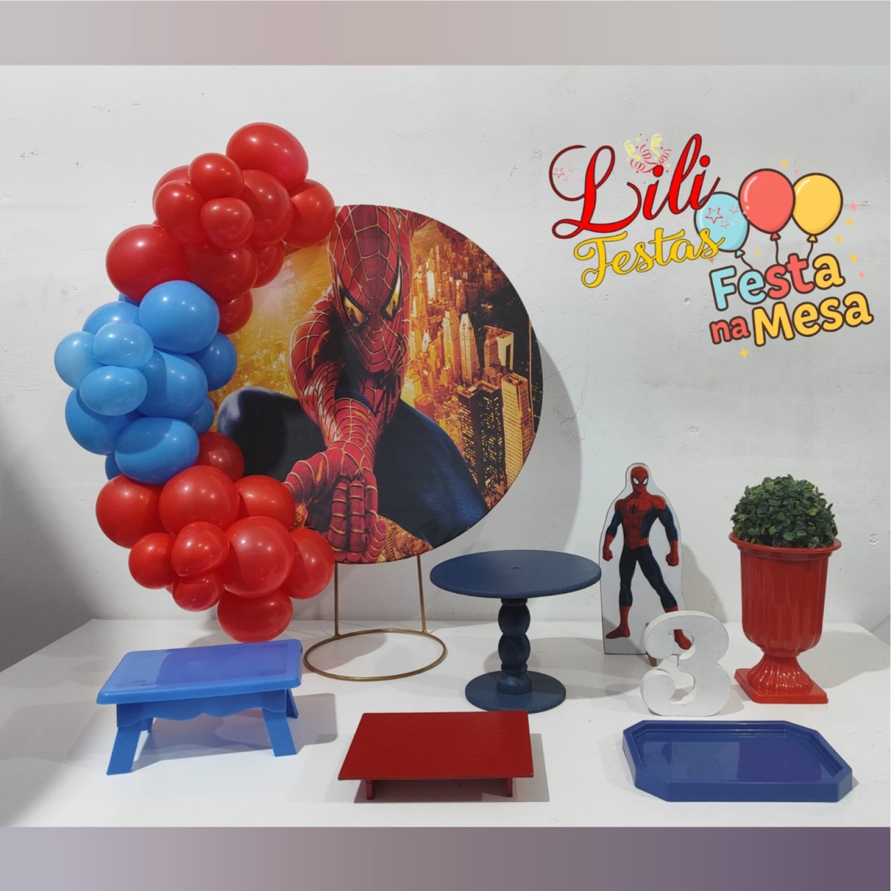 Homem Aranha - Festa Na Mesa - LiliFestaspegueemonte