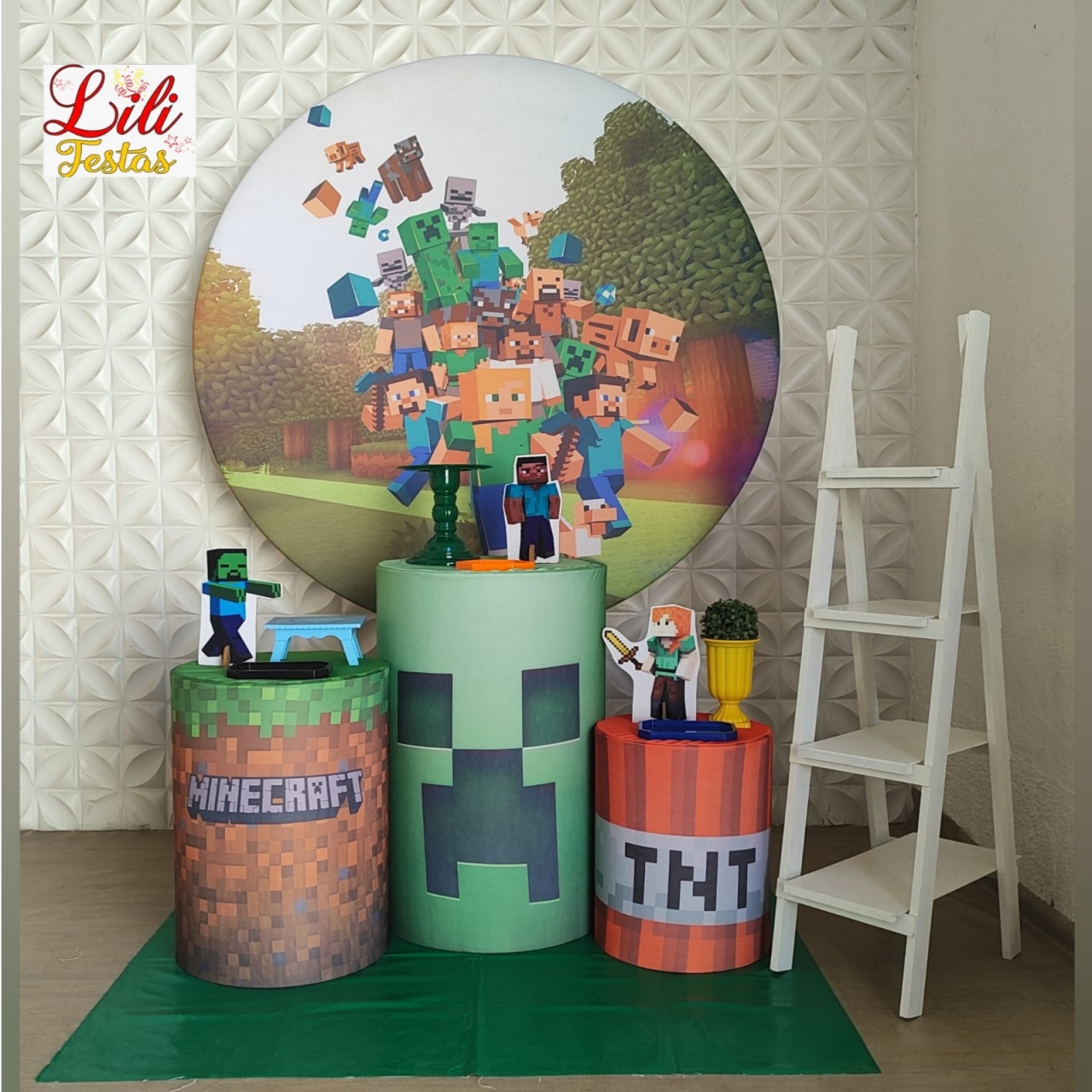 Minecraft + Escada - LiliFestaspegueemonte