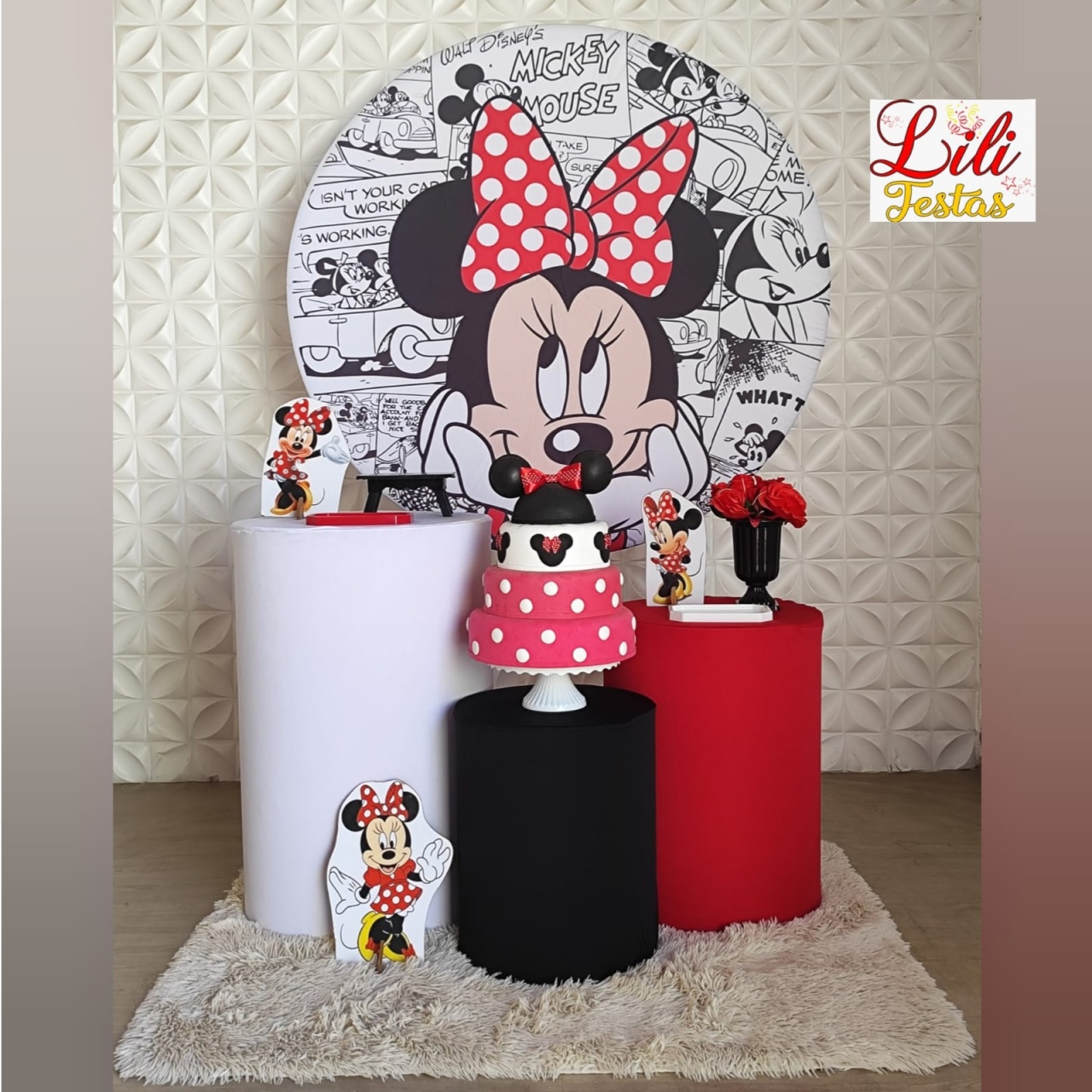 Minnie Vermelha - Kit Promocional - LiliFestaspegueemonte