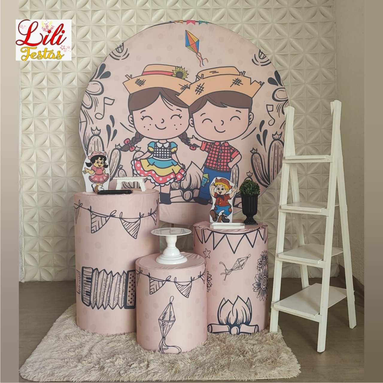 Festa Junina Sertão (Cordel) + Escada - LiliFestaspegueemonte