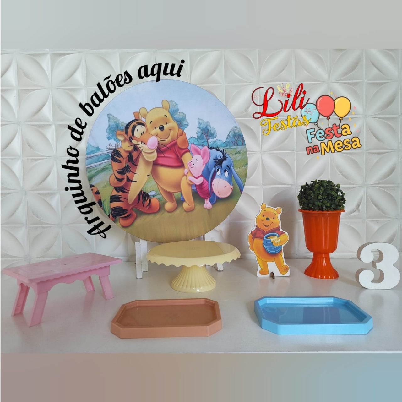 Ursinho Poo - Festa Na Mesa - LiliFestaspegueemonte