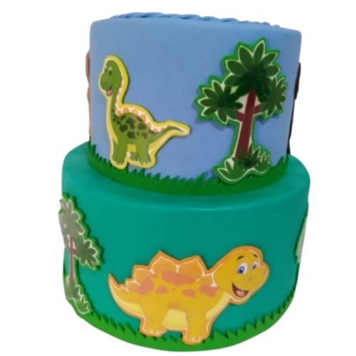 Bolo Fake - Dino Baby - LiliFestaspegueemonte