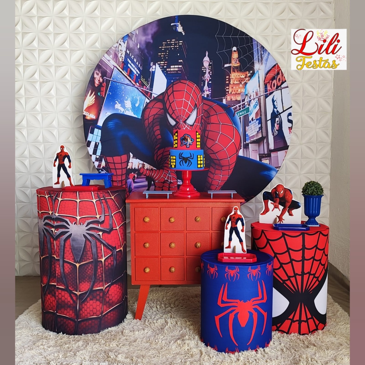 Homem Aranha + Cômoda - LiliFestaspegueemonte