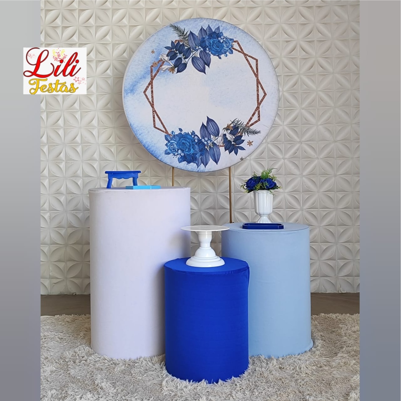 Floral Azul - LiliFestaspegueemonte