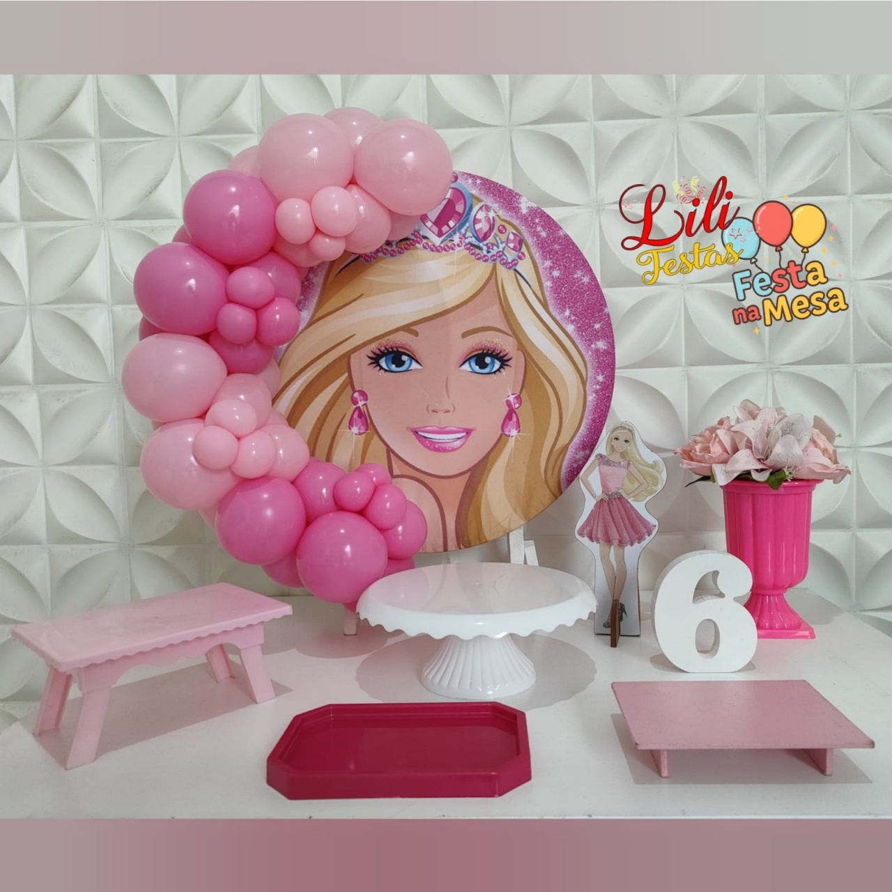 Barbie - Festa Na Mesa - LiliFestaspegueemonte