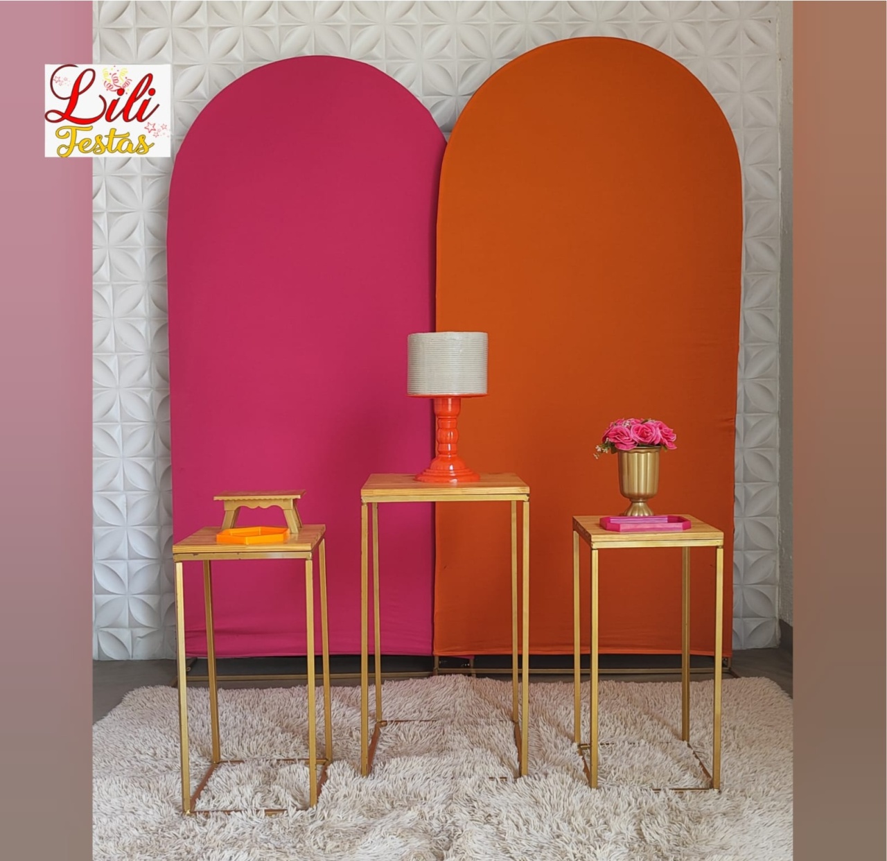  Romano Pink E Laranja  - LiliFestaspegueemonte