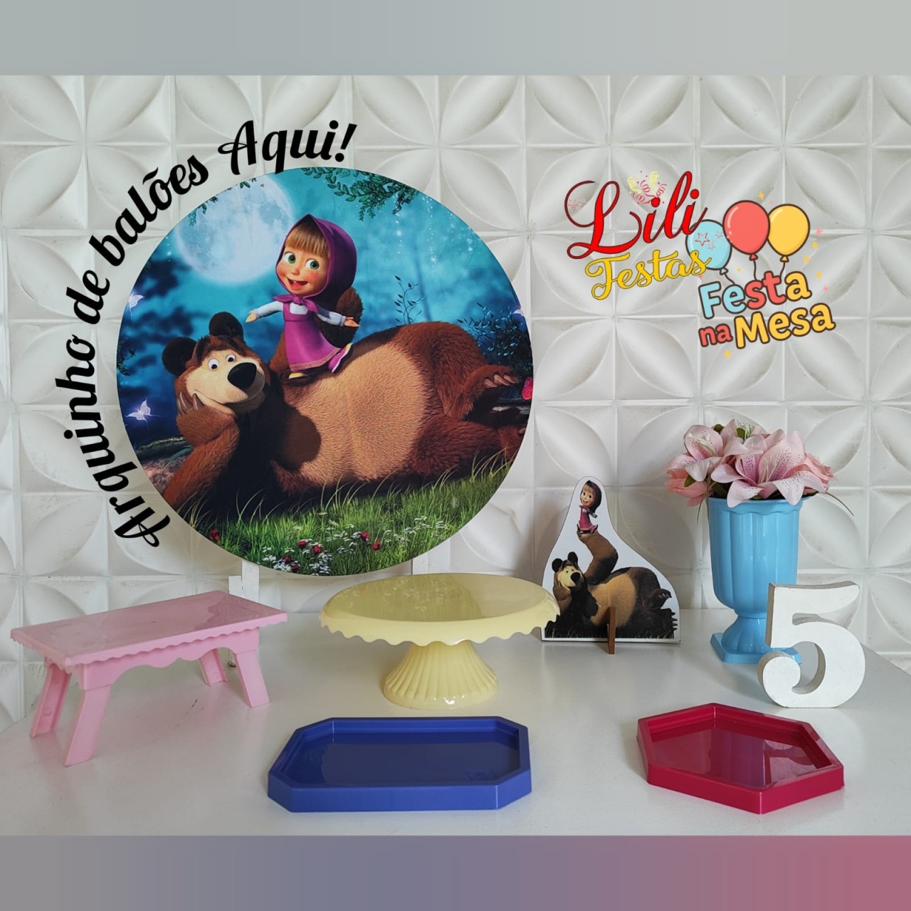 Masha E O Urso - Festa Na Mesa  - LiliFestaspegueemonte