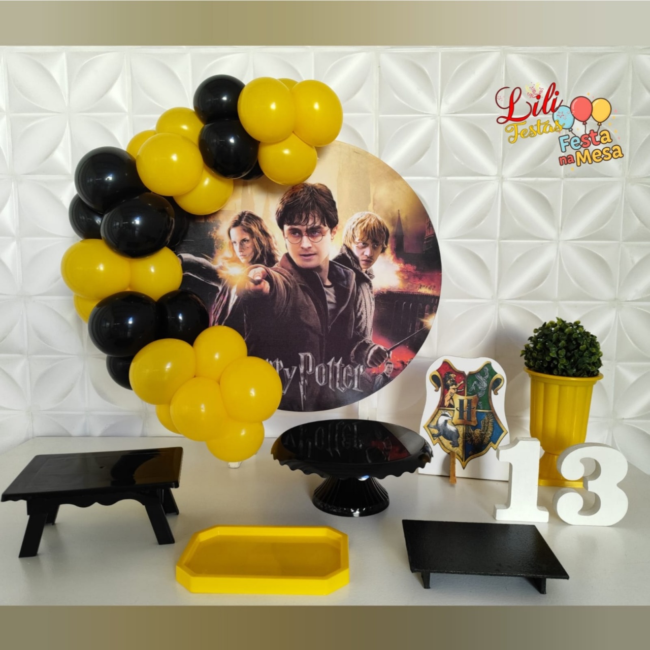 Harry Potter Lufa-Lufa - Festa Na Mesa - LiliFestaspegueemonte