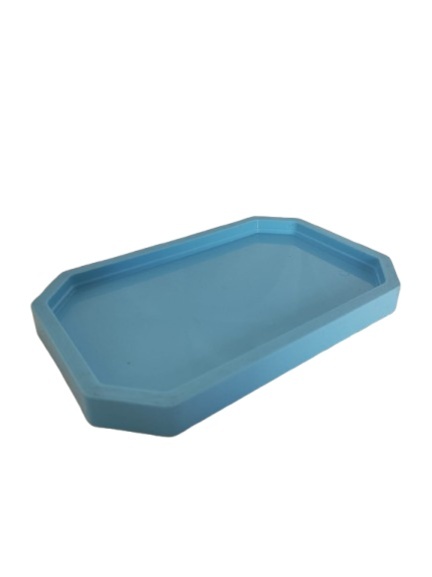 Bandeja Azul Claro - Retangular  - LiliFestaspegueemonte