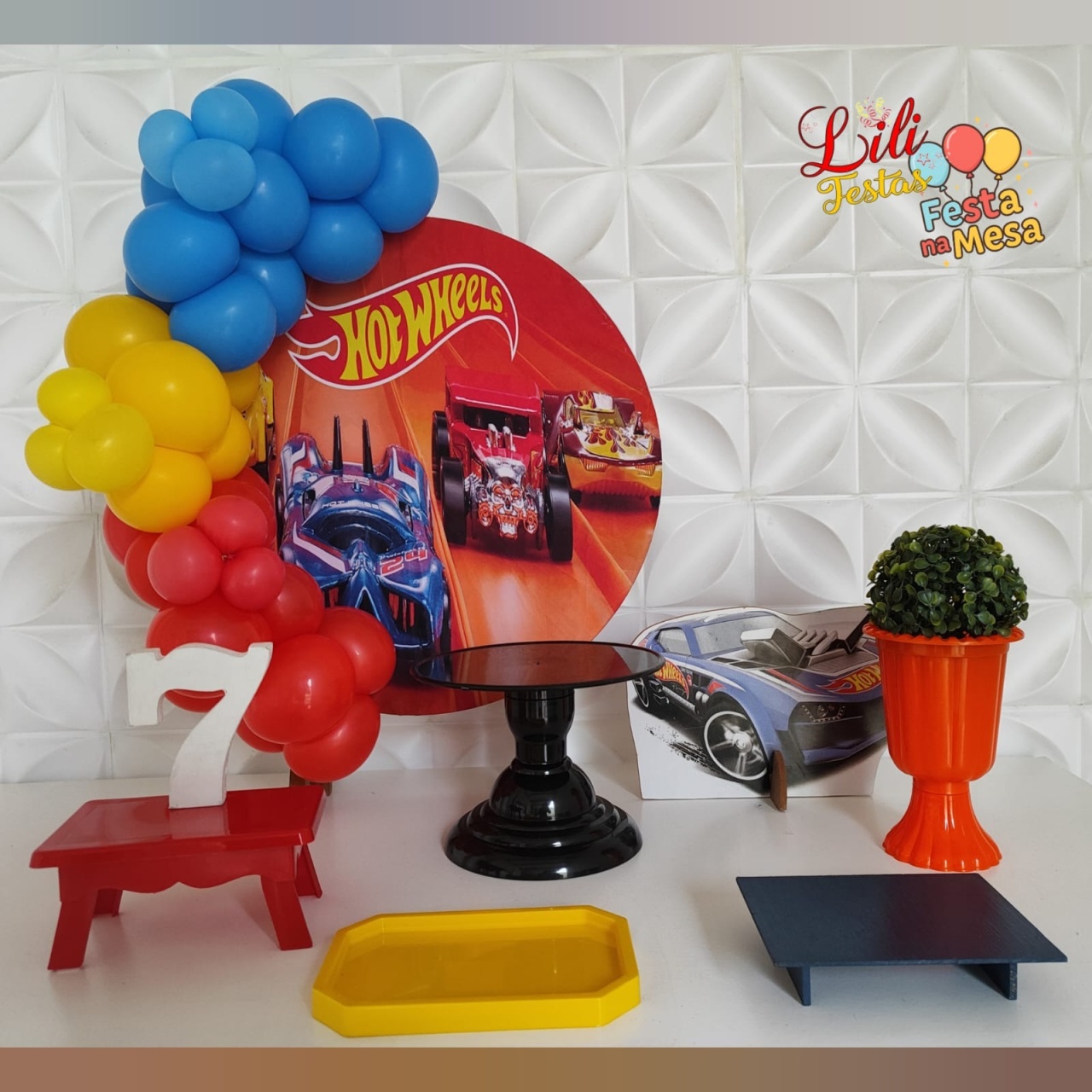 Hotwheels Festa Na Mesa - LiliFestaspegueemonte