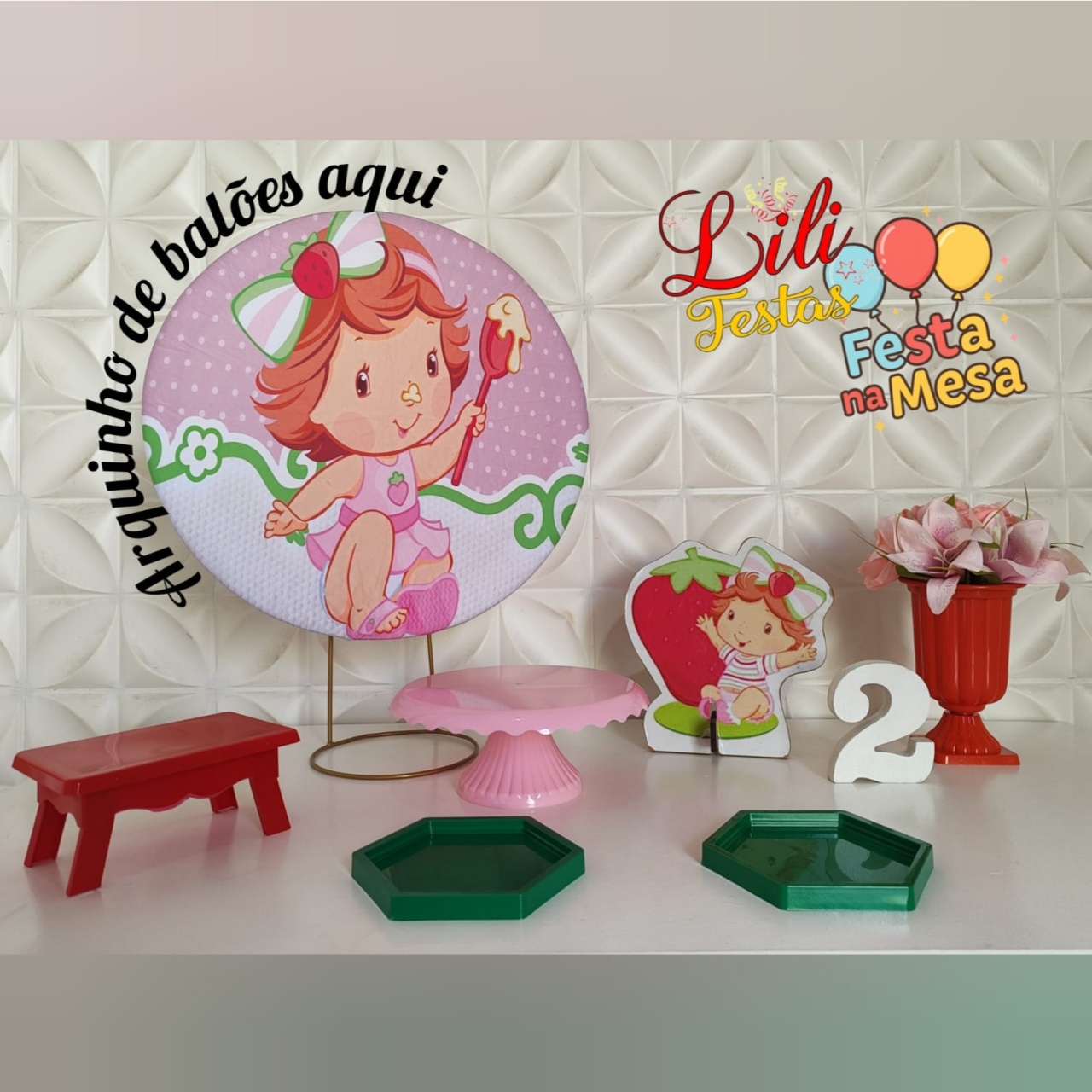 Moranguinho Baby- Festa Na Mesa  - LiliFestaspegueemonte