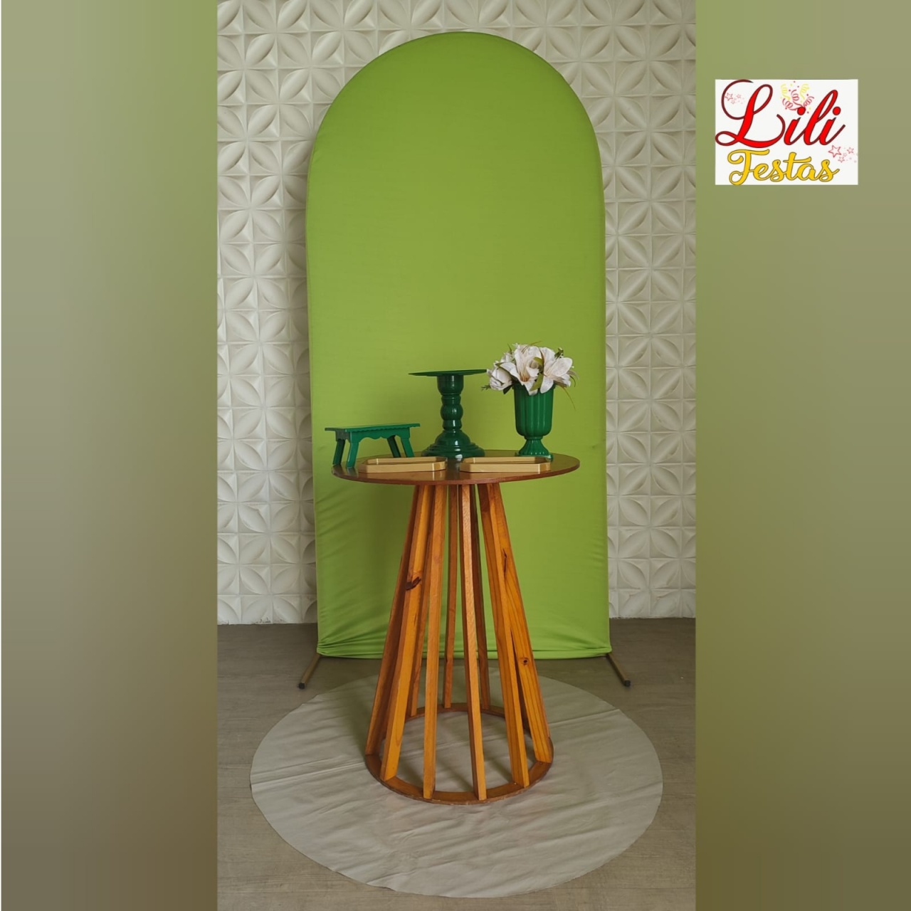 Romano Verde Limão 2 +Mesa Ripada - LiliFestaspegueemonte