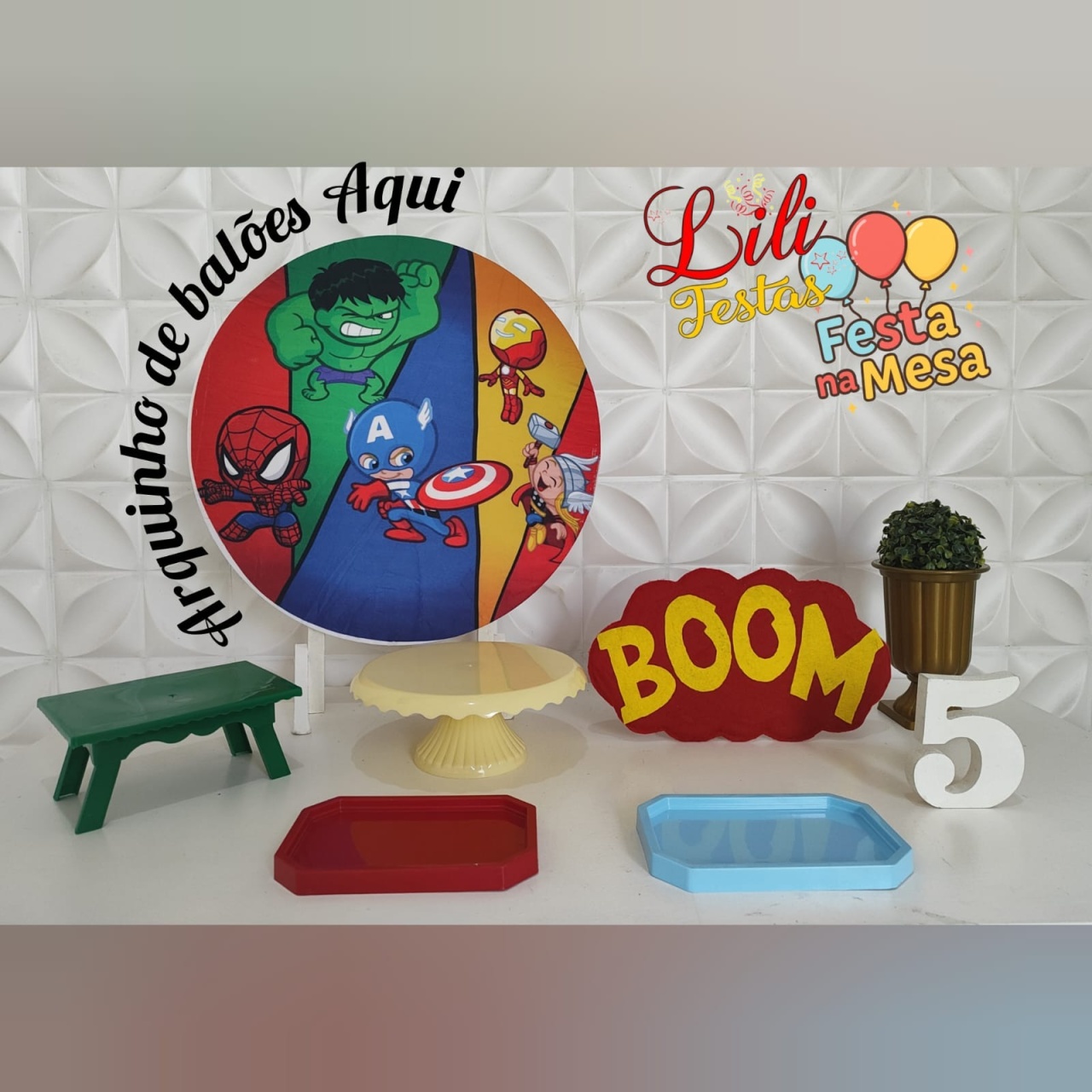 Os Vingadores  Baby - Festa Na Mesa   - LiliFestaspegueemonte