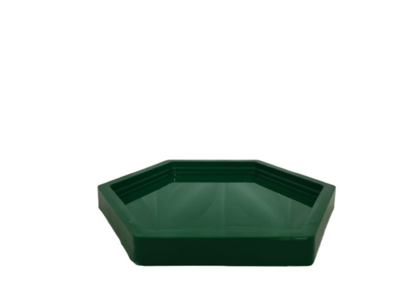 Bandeja Verde - Sextavada  - LiliFestaspegueemonte