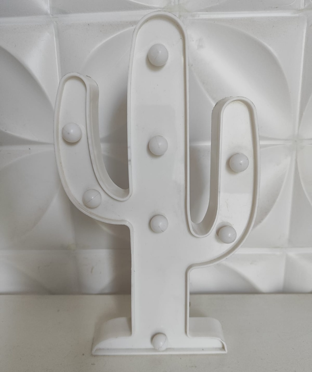 Led Cacto Branco - LiliFestaspegueemonte