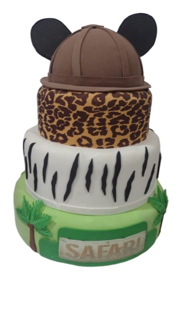 Bolo Fake - Mickey Safari  - LiliFestaspegueemonte