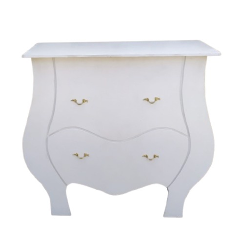 Mesa Branca Cômoda - Fake Desmontável   - LiliFestaspegueemonte
