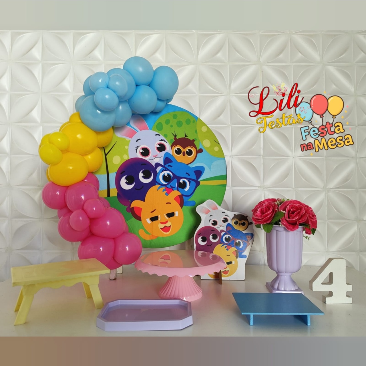 Bolofofos Rosa - Festa Na Mesa  - LiliFestaspegueemonte