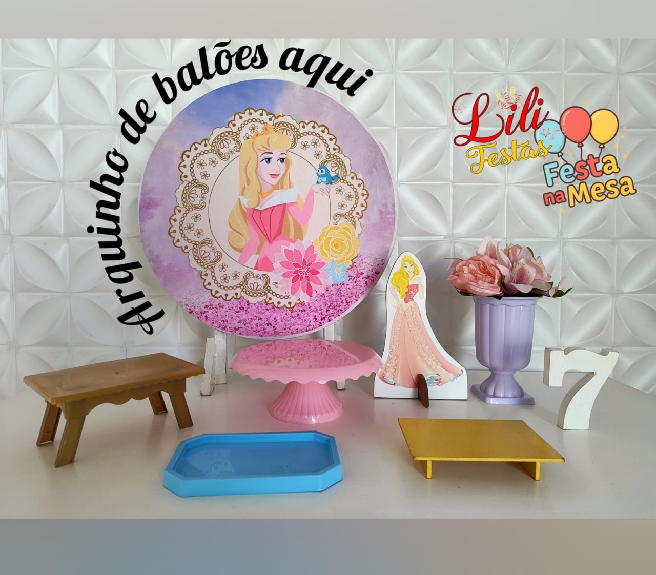 A Bela Adormecida (Aurora) - Festa Na Mesa - LiliFestaspegueemonte