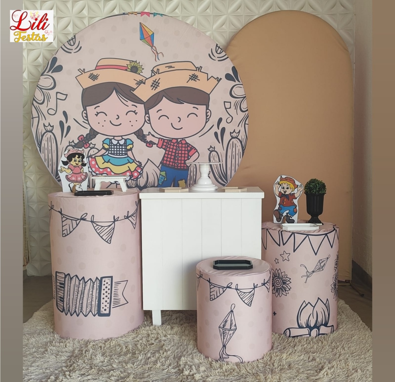 Festa Junina Sertão (Cordel) + Romano + Cômoda - LiliFestaspegueemonte